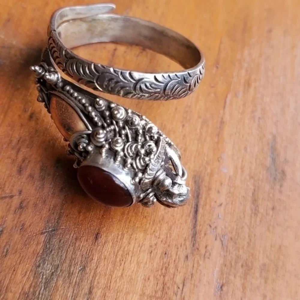 Vintage‎ sterling snake ring adjustable